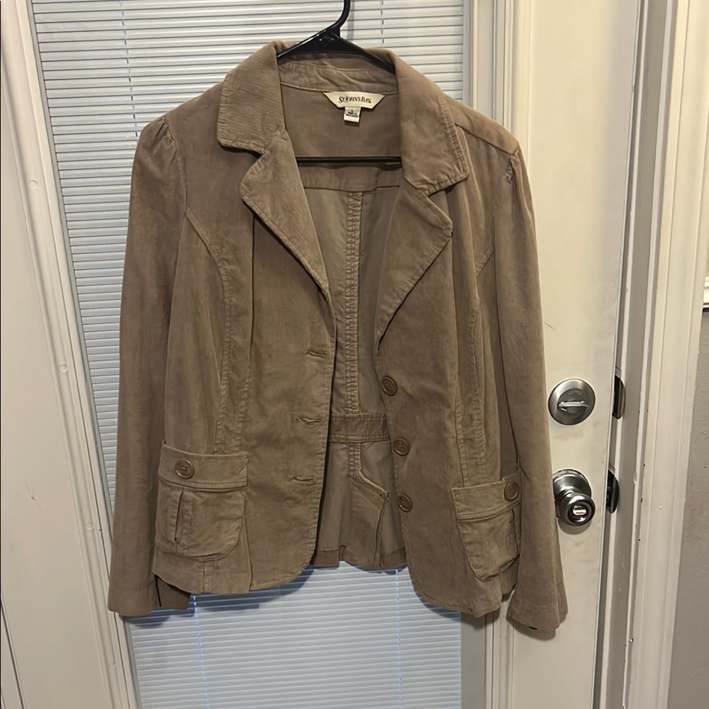 St. John's Bay Tan Blazer Lightweight Suit Jacket